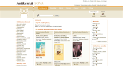 Desktop Screenshot of antikvariat-sova.sk